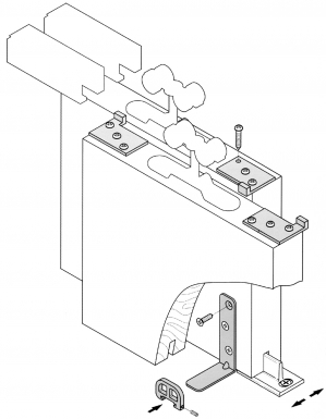 FERRURES POUR PORTES COULISSANTES 059.828