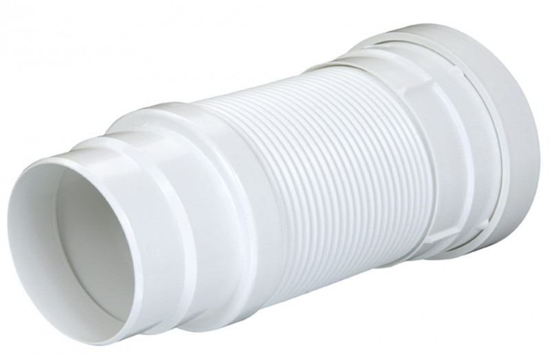 manchette pipe de WC flexible et souple extensible 570 mm - sespdistribution
