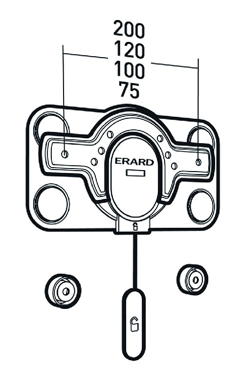 supports &eacute;crans muraux 618.234