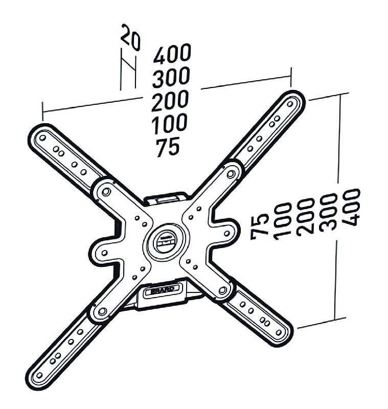 supports &eacute;crans muraux 618.244