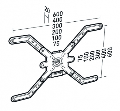 supports &eacute;crans muraux 618.247