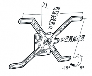 supports &eacute;crans muraux 618.248